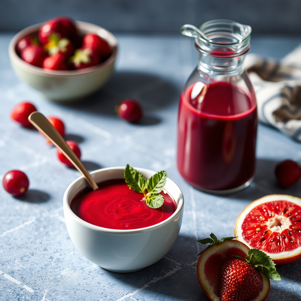 plongez dans l'univers savoureux des coulis de fruits rouges et découvrez leurs multiples bienfaits pour la santé e